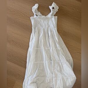 Hill House Nap Dress- Blue Dots. See description